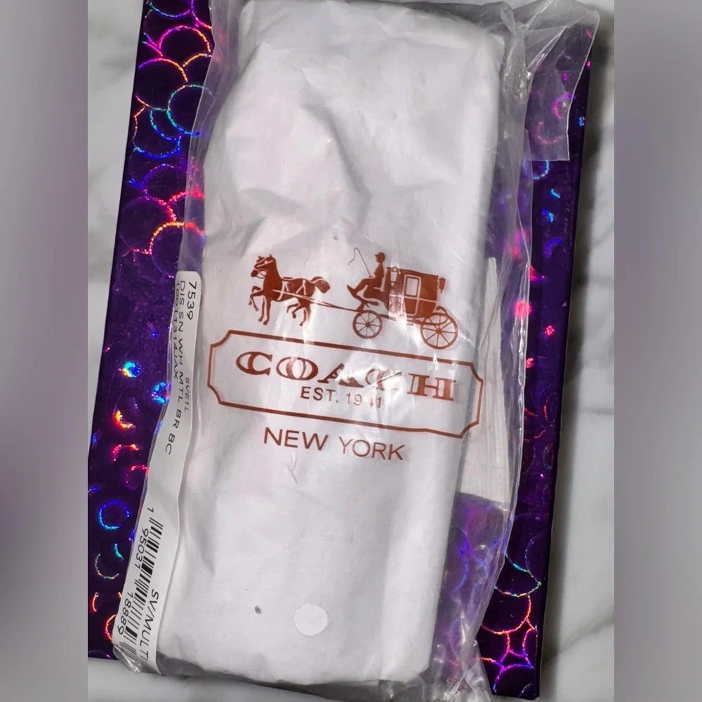 Coach Disney Princess Snow White Bear Keychain bag-charm Silver - NWT